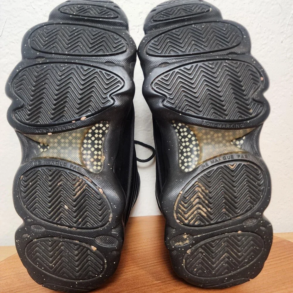 Jordan Shoes Youth Size 6.5Y Black Gold Leather Basketball Sneakers 407484-010